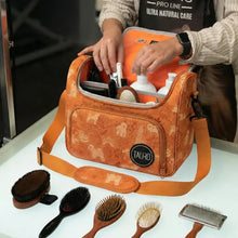 Load image into Gallery viewer, Grooming bag, universal, with adjustable handle, customized design, ORANGE 9.8x12x7.3 in