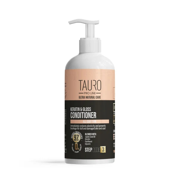 Ultra Natural Care Keratin & Gloss Dog & Cat Conditioner For All Coat Type To Nourish And Moisturize Skin & Coat