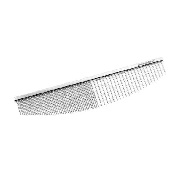 Comb, metallic, oval, L 6.5 in